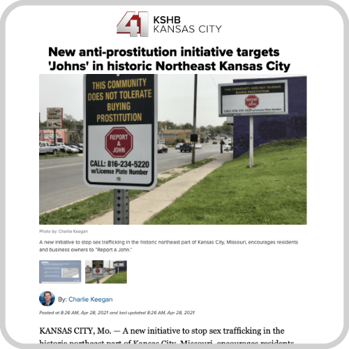 KSHB – New Anti-Prostitution Initiative Targets ‘Johns’ In Historic Northeast Kansas City