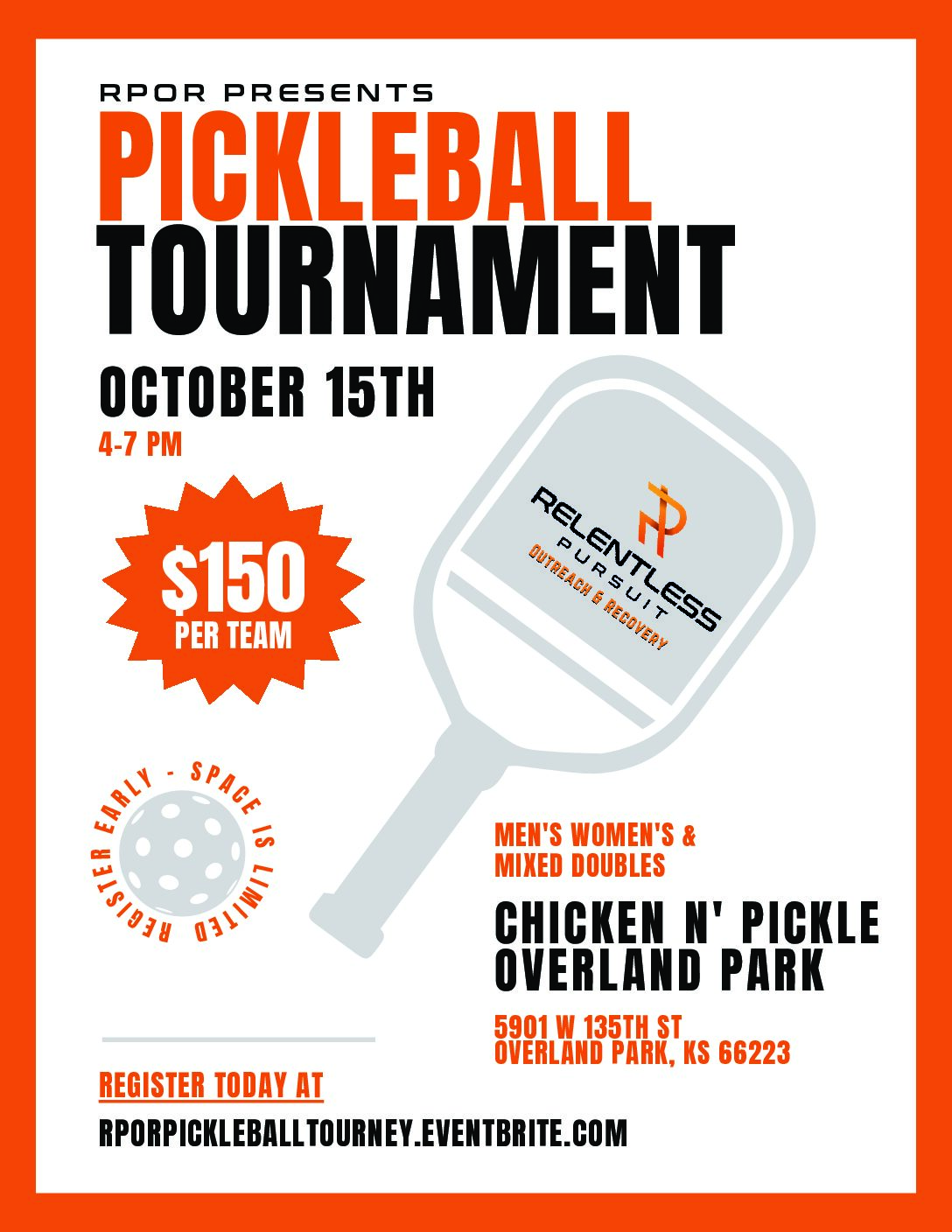 Pickleball Tournament Flyer-Updated